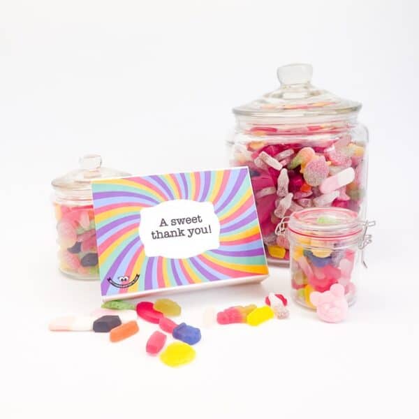 Snoepdoos met 1kg schepsnoep