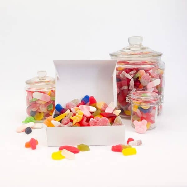 Snoepdoos met 1kg schepsnoep