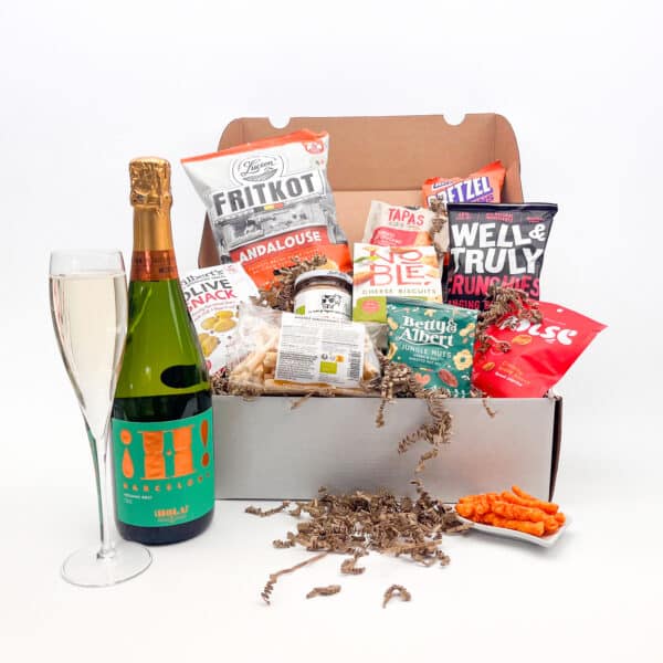 Apero box XL met fles cava in de giftbox