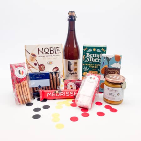 Giftbox large met Belgisch lekker en grote fles bier