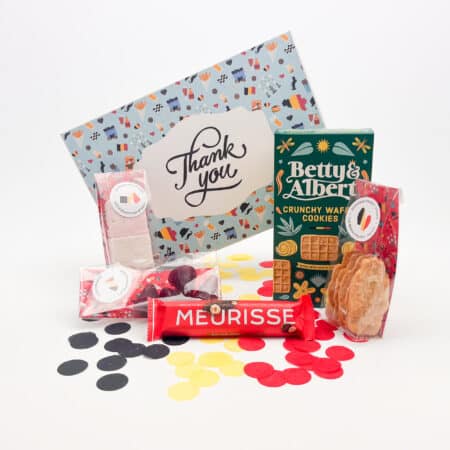 Giftbox medium met Belgisch lekkers