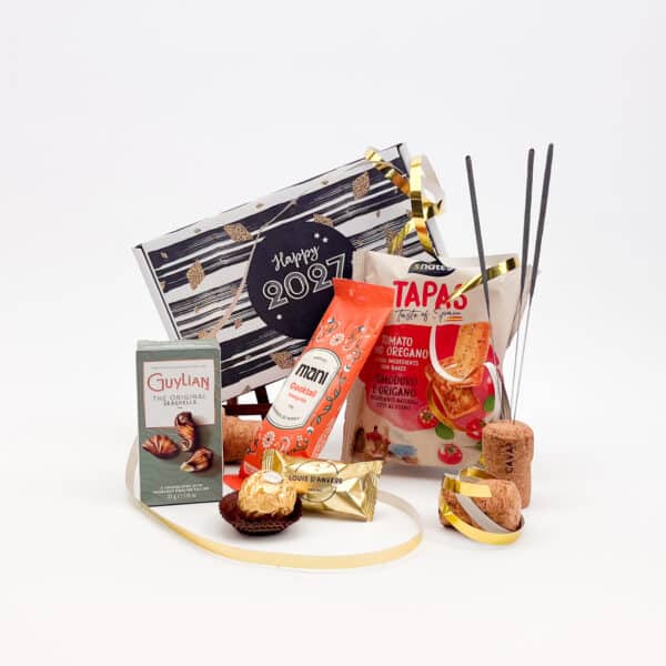 Nieuwjaarsgeschenk brievenbus apero & sweets