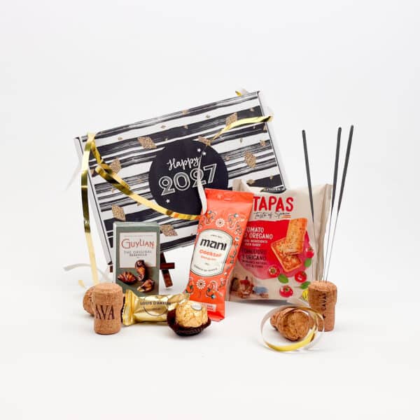 Nieuwjaarsgeschenk brievenbus apero & sweets