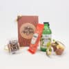 Nieuwjaarsgeschenkzakje met mocktail en borrelnootjes