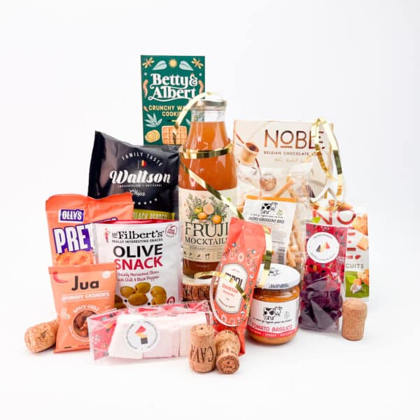 Nieuwjaarsgeschenkbox XL met mocktail, apero en feestelijke sweets