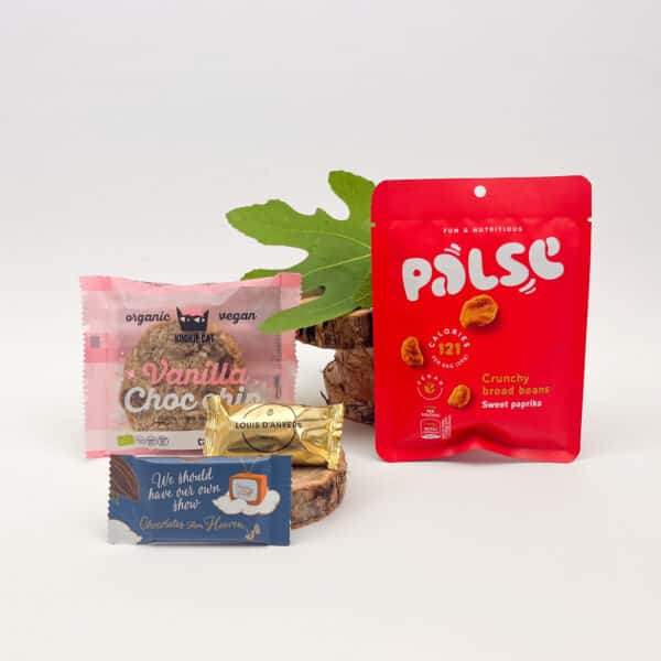 Brievenbusdoosje met plant based snacks