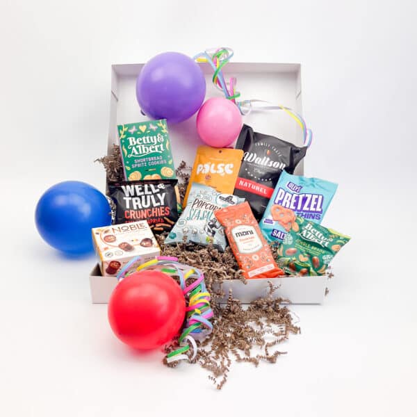 Inhoud Zoet & Hartig Box Large met crunchy peas, Betty & Albert cookies en praline cups